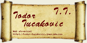 Todor Tucaković vizit kartica